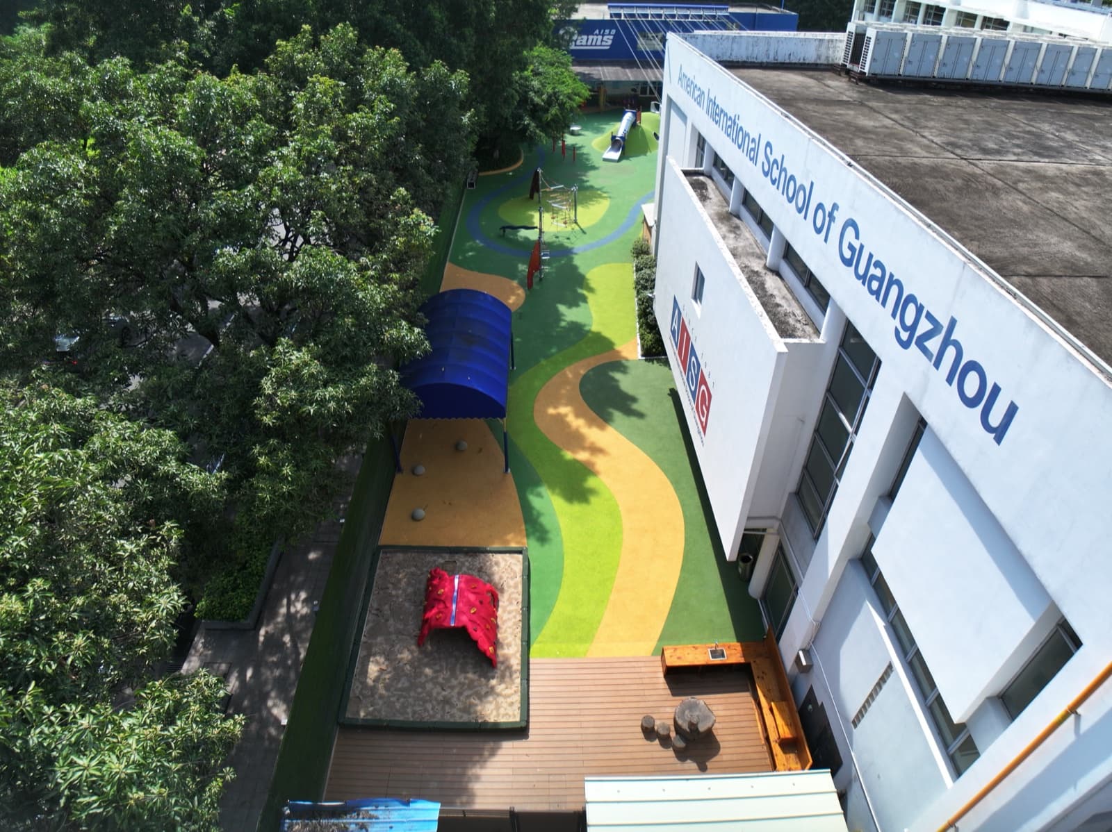 Campus playground wide view